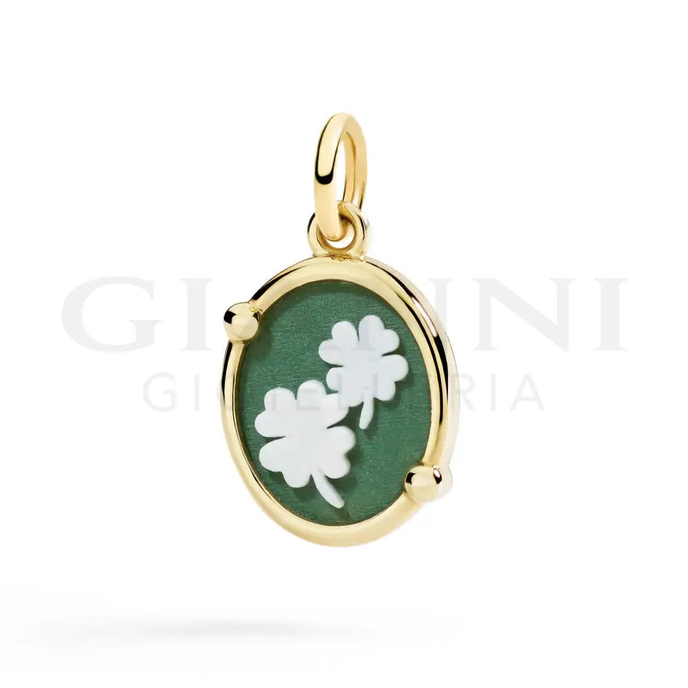 Ciondolo DoDo - Cammeo quadrifoglio Charm