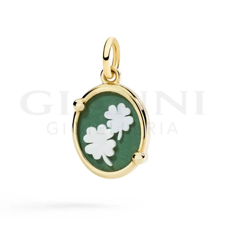 Ciondolo DoDo - Cammeo quadrifoglio Charm