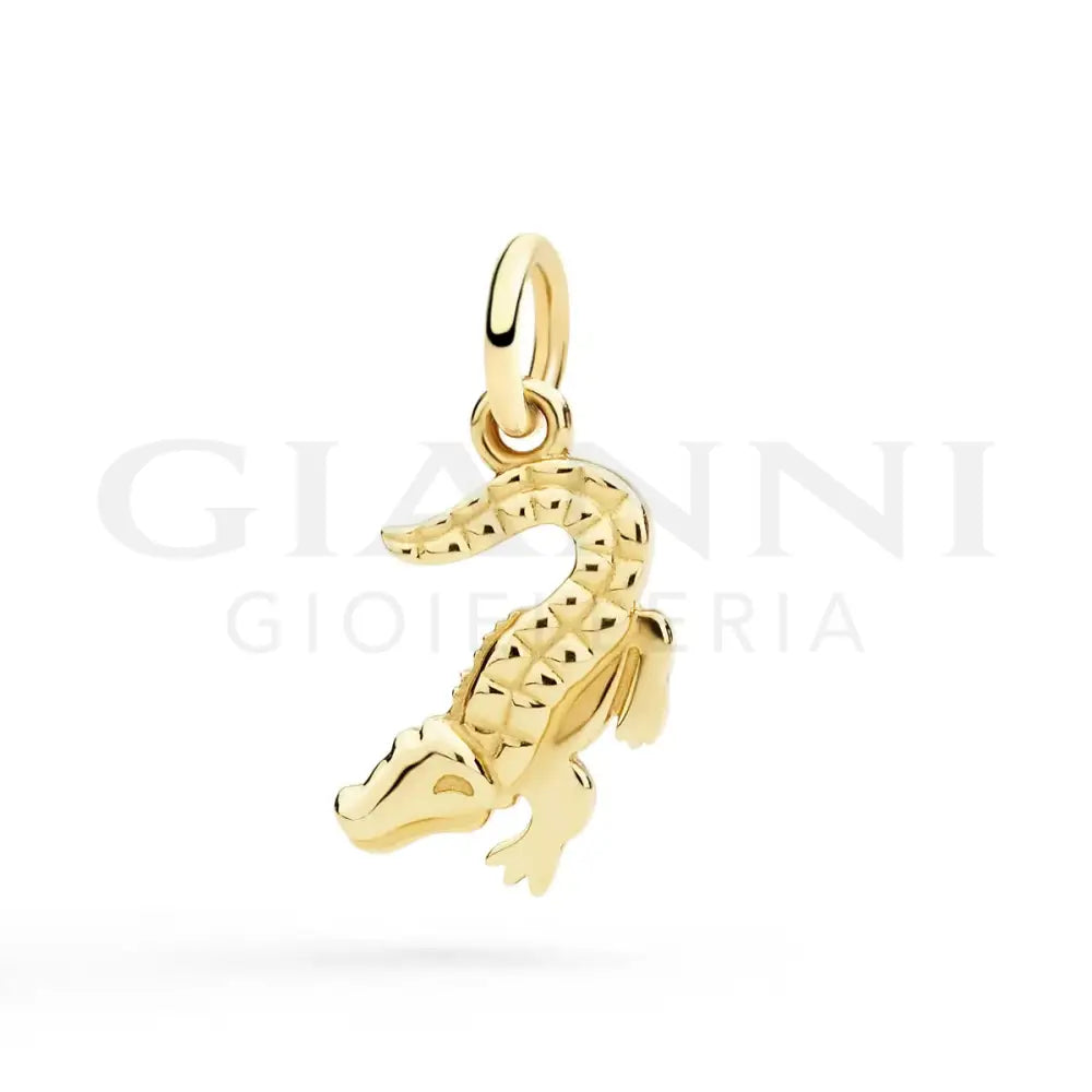 Ciondolo DoDo - Coccodrillo Oro Giallo - Charm