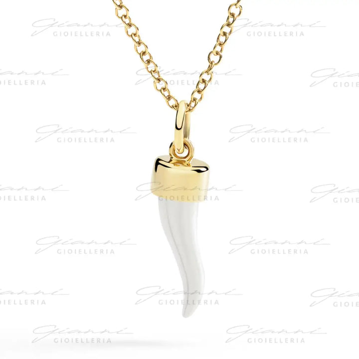 Ciondolo DoDo - Cornetto Oro Giallo & Argento Charm