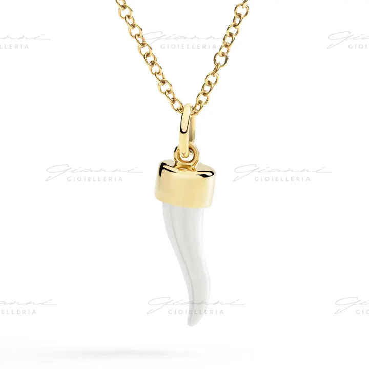 Ciondolo DoDo - Cornetto Oro Giallo & Argento Charm