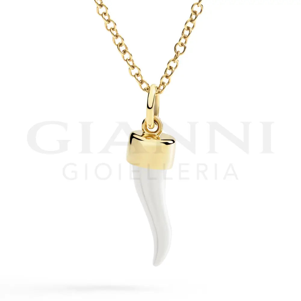 Ciondolo DoDo - Cornetto Oro Giallo & Argento Charm