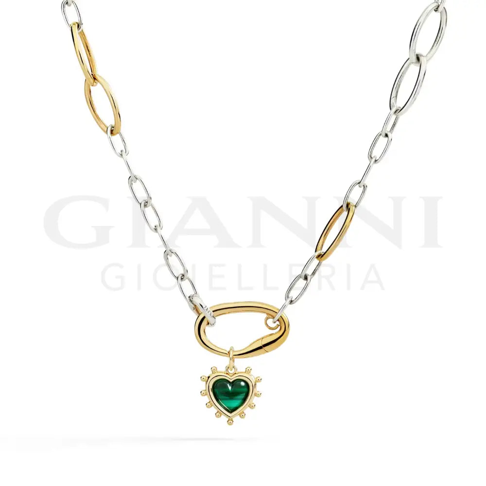 Ciondolo DoDo - Cuore con malachite Charm