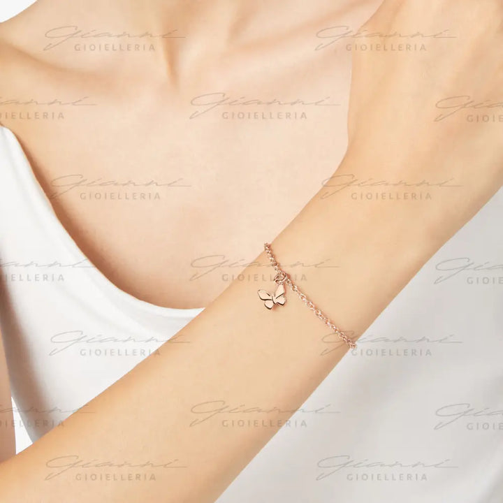 Ciondolo Dodo - Farfalla Oro Rosa Charm