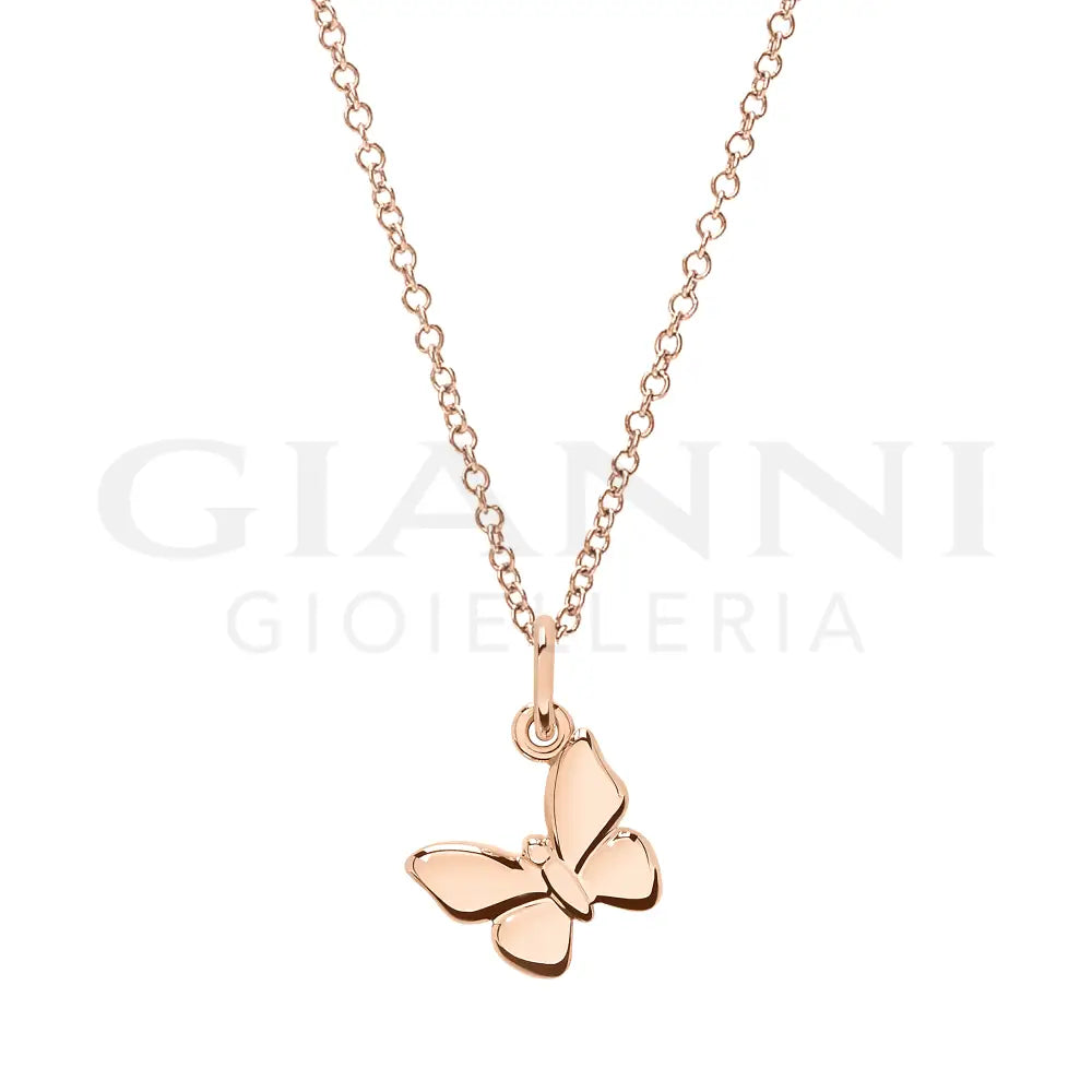 Ciondolo Dodo - Farfalla Oro Rosa Charm