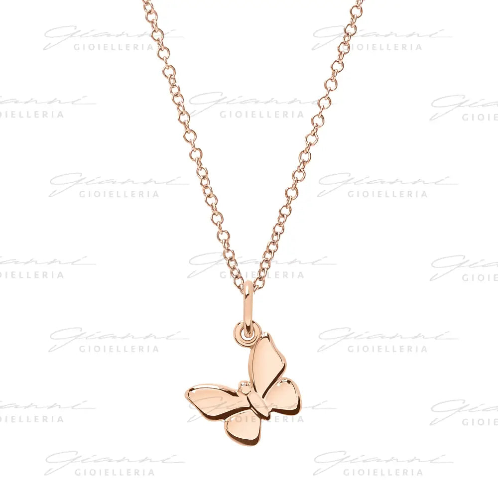 Ciondolo Dodo - Farfalla Oro Rosa Charm
