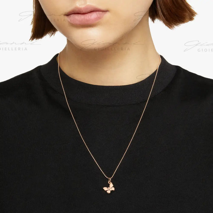 Ciondolo Dodo - Farfalla Oro Rosa Charm