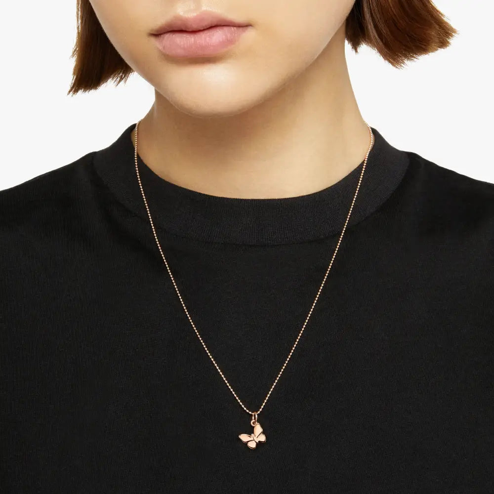 Ciondolo Dodo - Farfalla Oro Rosa Charm
