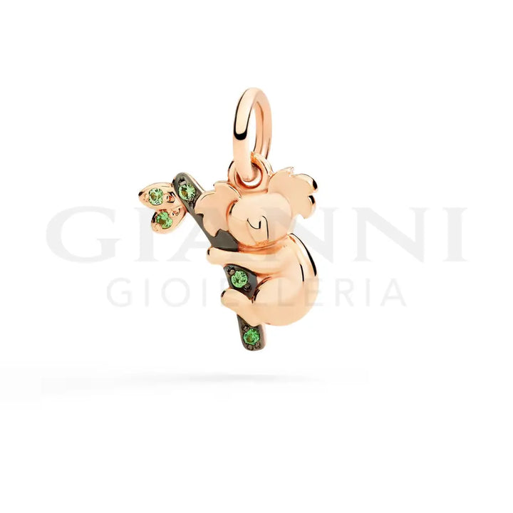 Ciondolo DoDo - Koala Oro Rosa & Tsavoriti - Charm