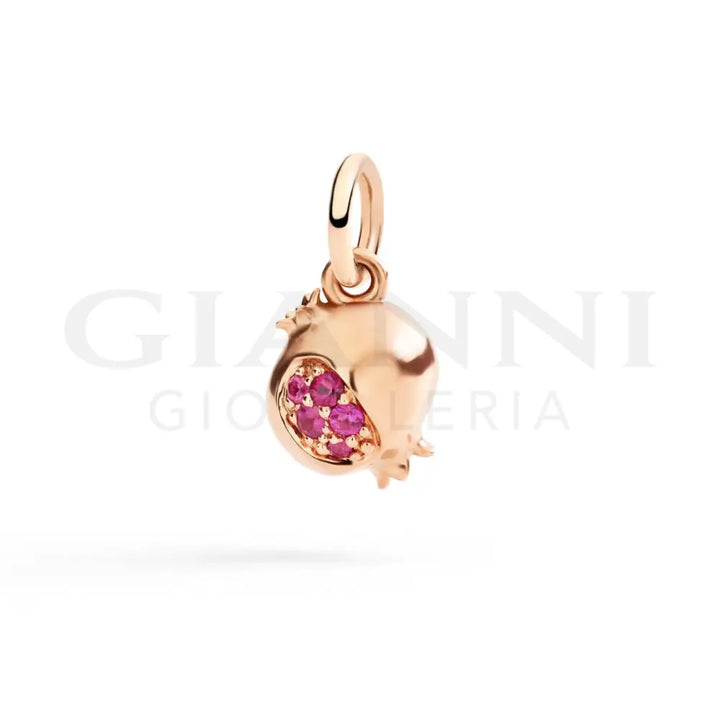 Ciondolo DoDo - Melograno oro rosa e rubini Charm