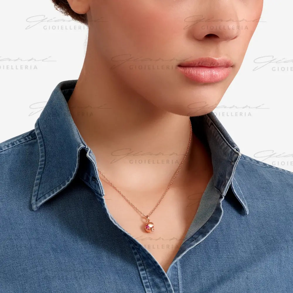 Ciondolo DoDo - Melograno oro rosa & rubini Charm