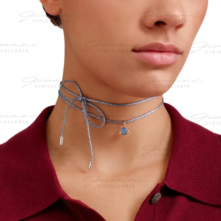 Ciondolo DoDo - Pianeta oro rosa & smalto Charm