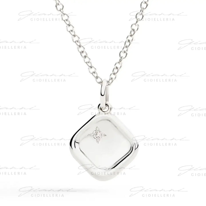 Ciondolo DoDo - Sigillo argento & diamante bianco Charm
