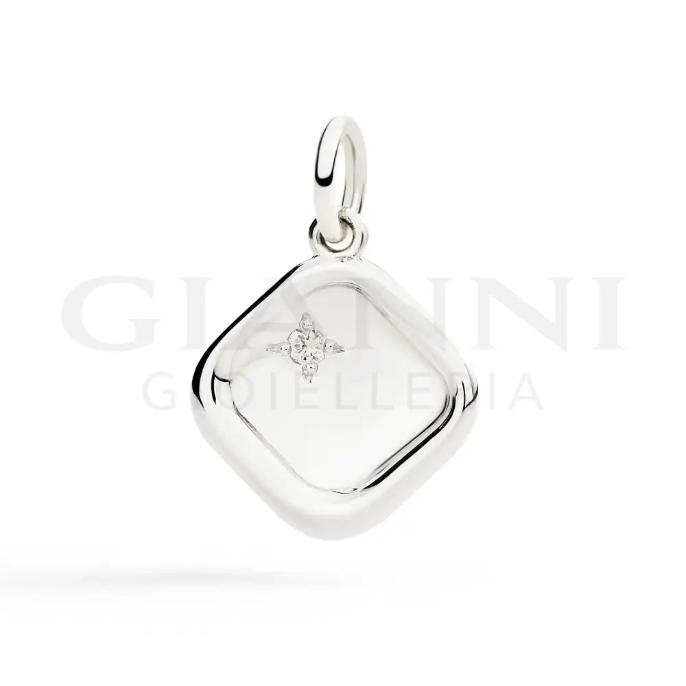 Ciondolo DoDo - Sigillo argento & diamante bianco Charm