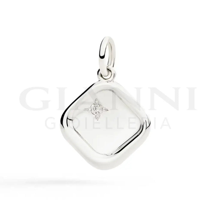 Ciondolo DoDo - Sigillo argento & diamante bianco Charm