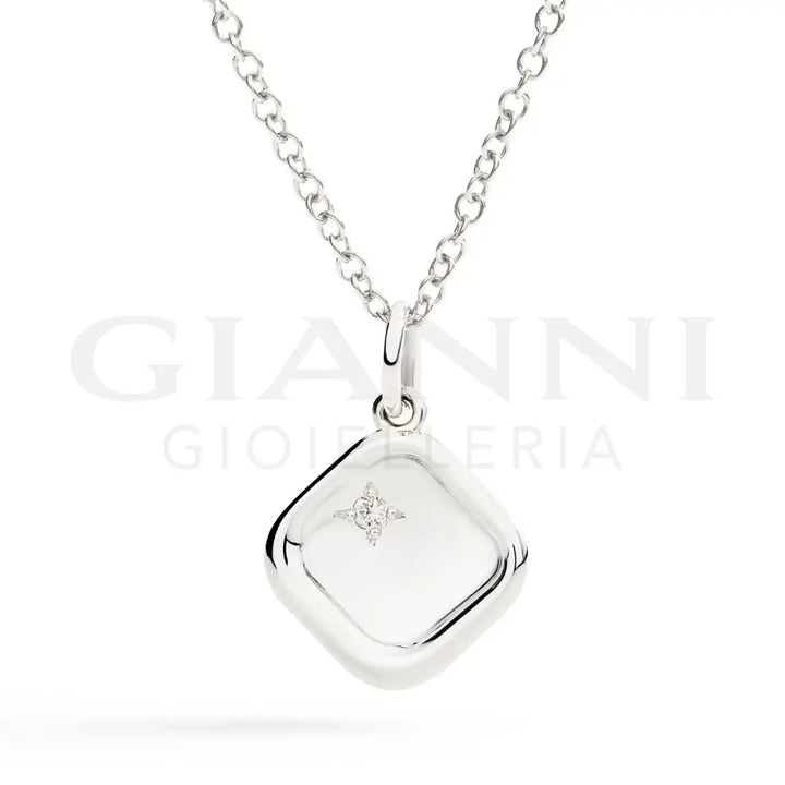 Ciondolo DoDo - Sigillo argento & diamante bianco Charm