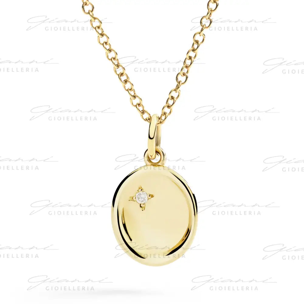 Ciondolo DoDo - Sigillo oro giallo & diamante bianco Charm