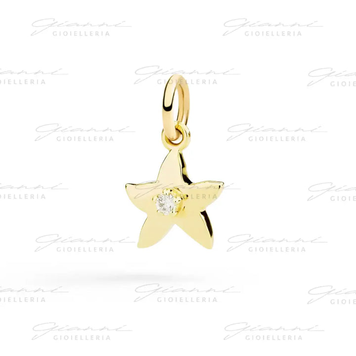 Ciondolo DoDo - Stellina oro giallo & diamante bianco Charm