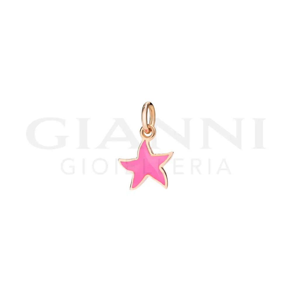 Ciondolo DoDo - Stellina oro rosa & smalto Charm