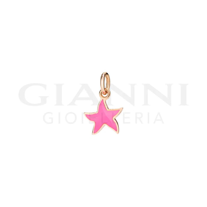 Ciondolo DoDo - Stellina oro rosa & smalto Charm