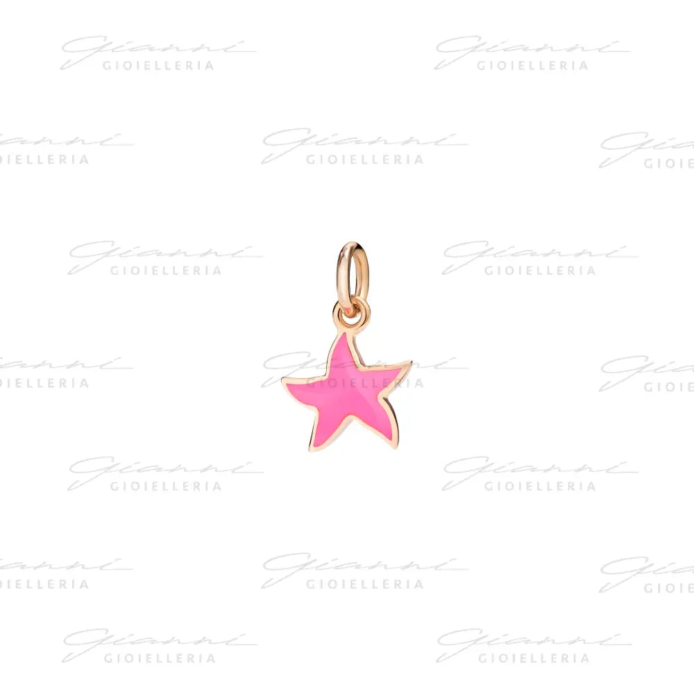 Ciondolo DoDo - Stellina oro rosa & smalto Charm