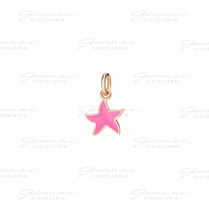 Ciondolo DoDo - Stellina oro rosa & smalto Charm