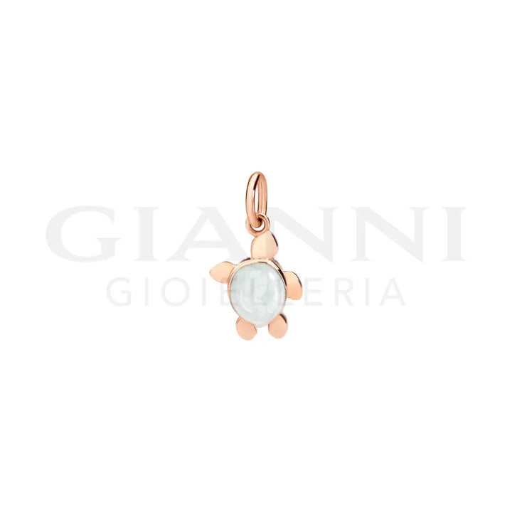 Ciondolo DoDo - Tartaruga marina oro rosa & smalto Charm