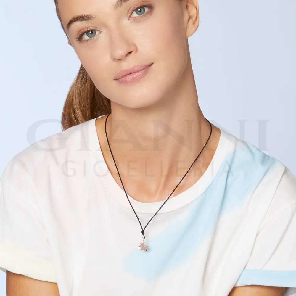 Ciondolo DoDo - Unicorno oro rosa Charm