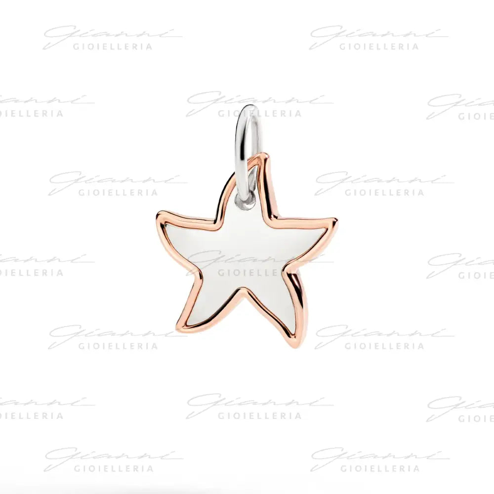 Ciondolo XL DoDo - Stellina argento & oro rosa Charm