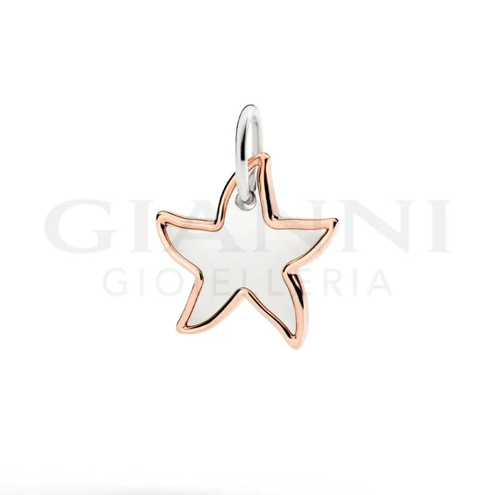 Ciondolo XL DoDo - Stellina argento & oro rosa Charm
