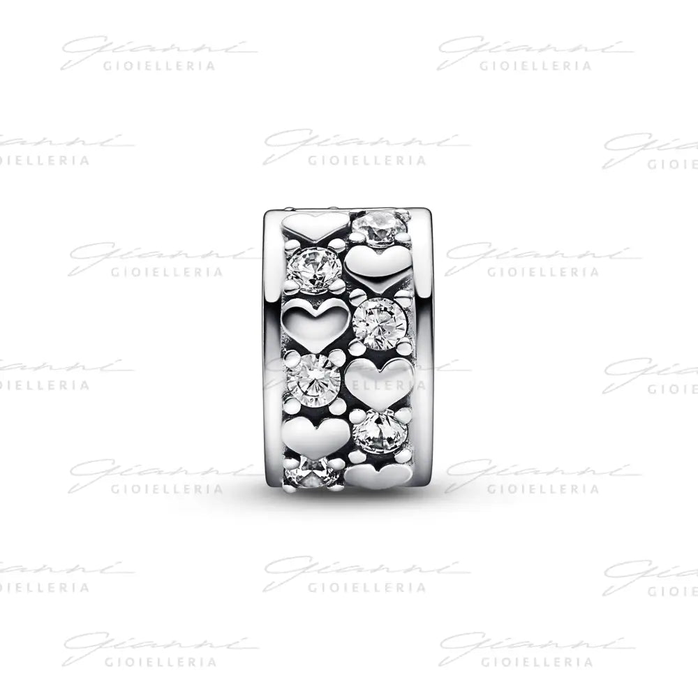 Clip Pandora - Cuori e Pietre Charm