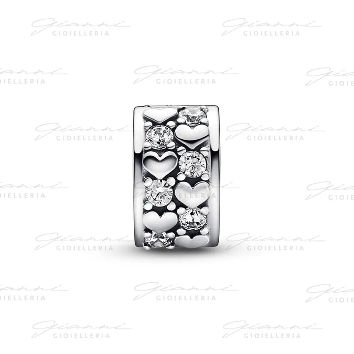 Clip Pandora - Cuori e Pietre Charm