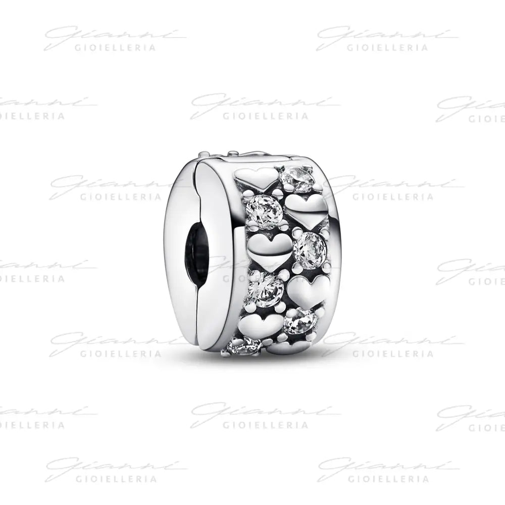 Clip Pandora - Cuori e Pietre Charm