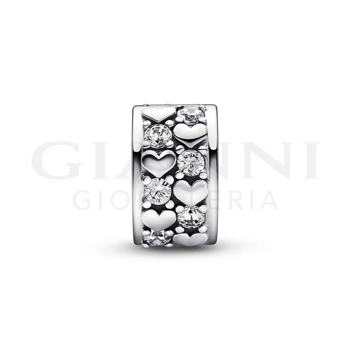 Clip Pandora - Cuori e Pietre Charm