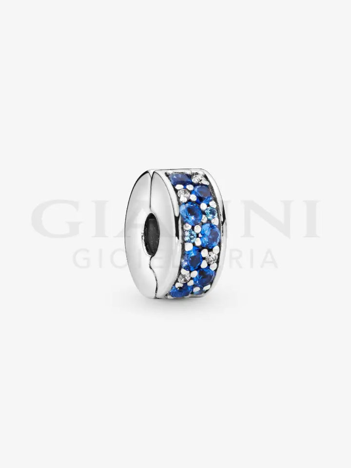 Clip Pandora - Pavè Blu Charm