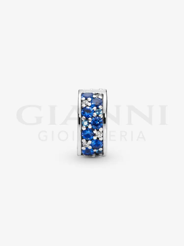 Clip Pandora - Pavè Blu Charm
