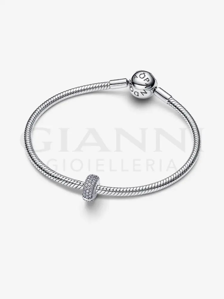 Clip Pandora - Pavè Fascia Tripla Charm