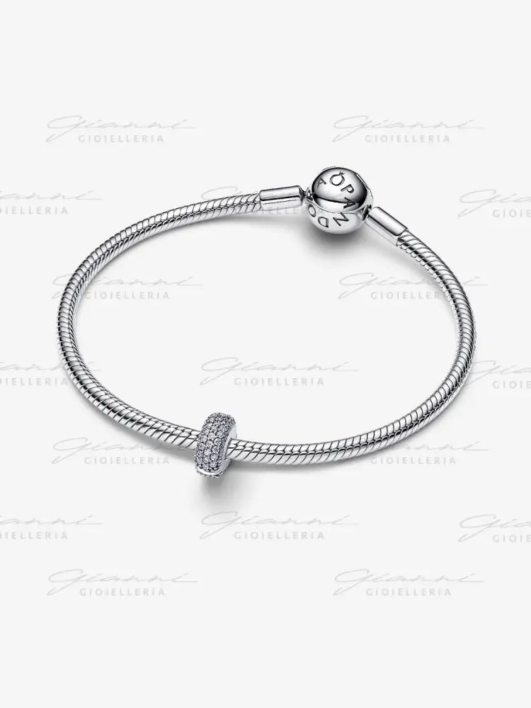 Clip Pandora - Pavè Fascia Tripla Charm
