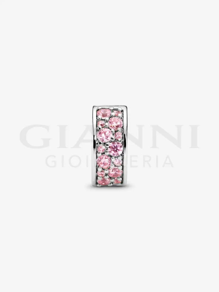 Clip Pandora - Pavè Rosa Charm