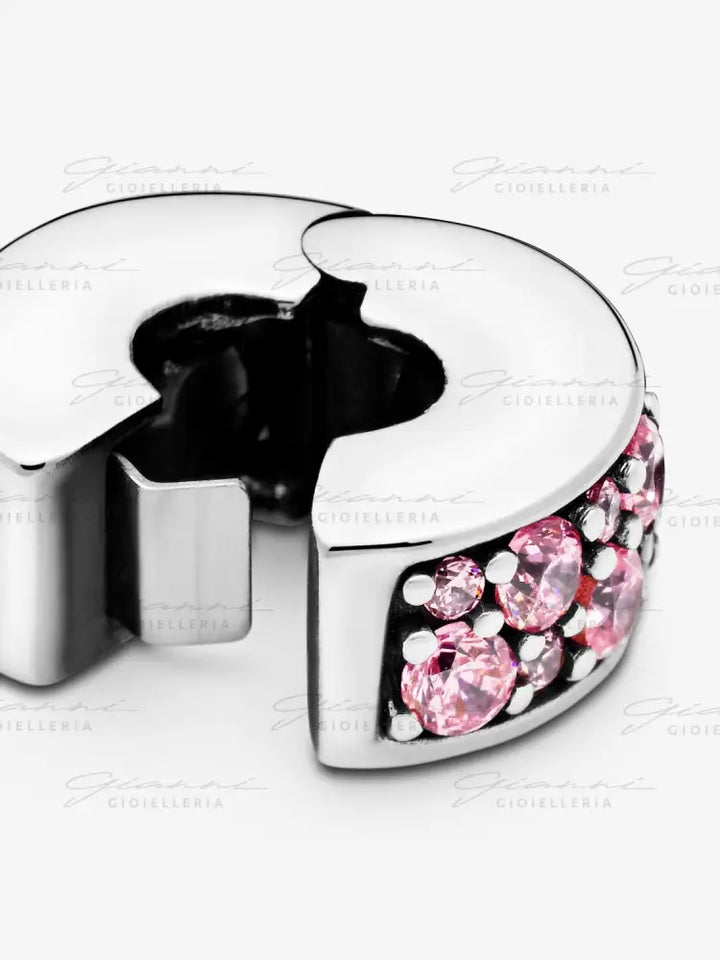 Clip Pandora - Pavè Rosa Charm