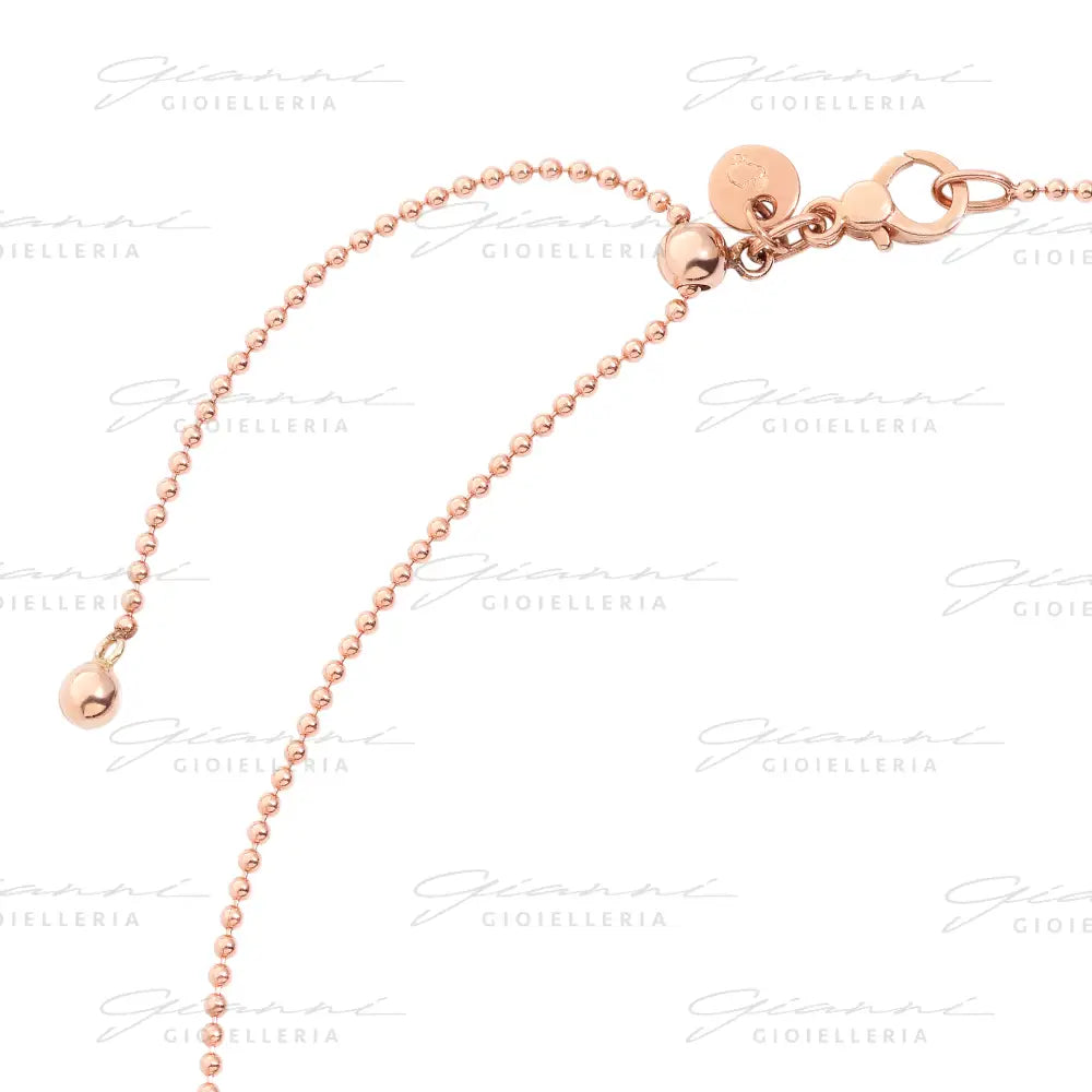 Collana DoDo - Bollicine Oro Rosa & Diamante Bianco Collane