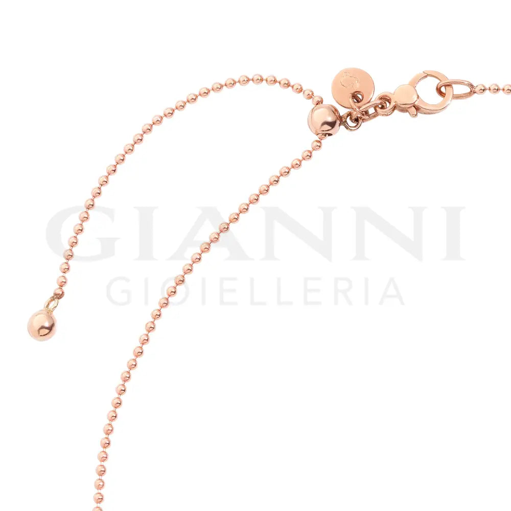 Collana DoDo - Bollicine Oro Rosa & Diamante Bianco Collane