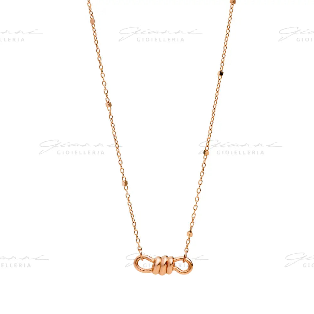 Collana DoDo - Chocker nodo Oro Rosa Collane