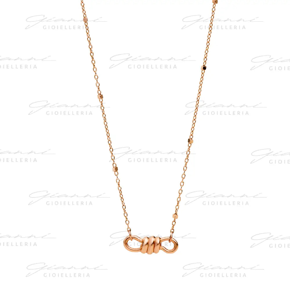 Collana DoDo - Chocker nodo Oro Rosa Collane