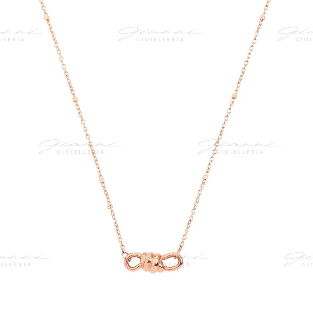 Collana DoDo - Chocker nodo Oro Rosa Collane