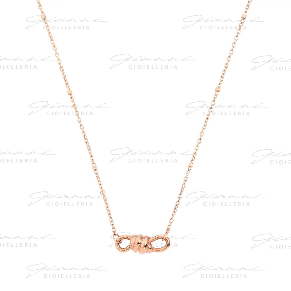 Collana DoDo - Chocker nodo Oro Rosa Collane