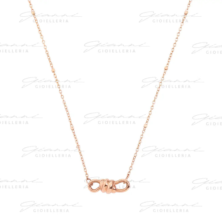 Collana DoDo - Chocker nodo Oro Rosa Collane