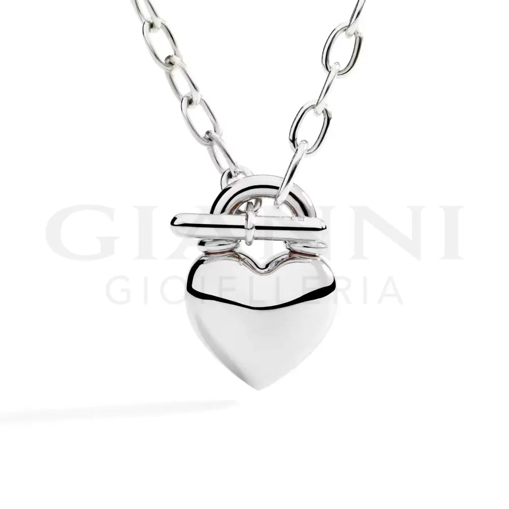 Collana DoDo - Cuore Bold Argento - 46 cm - Collane
