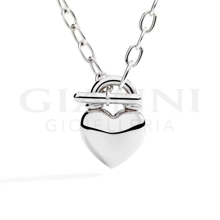 Collana DoDo - Cuore Bold Argento - 46 cm - Collane