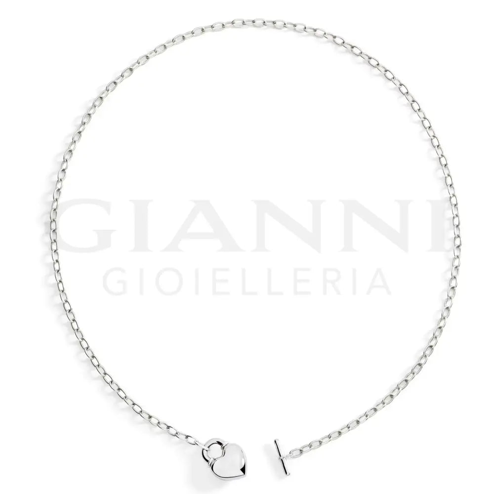Collana DoDo - Cuore Bold Argento - 46 cm - Collane